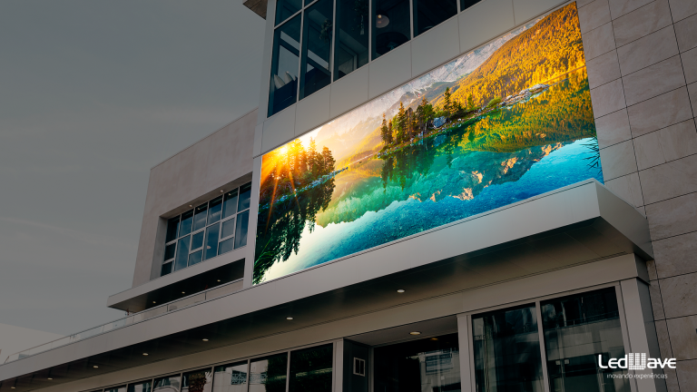 A potência do painel de LED outdoor LedWave