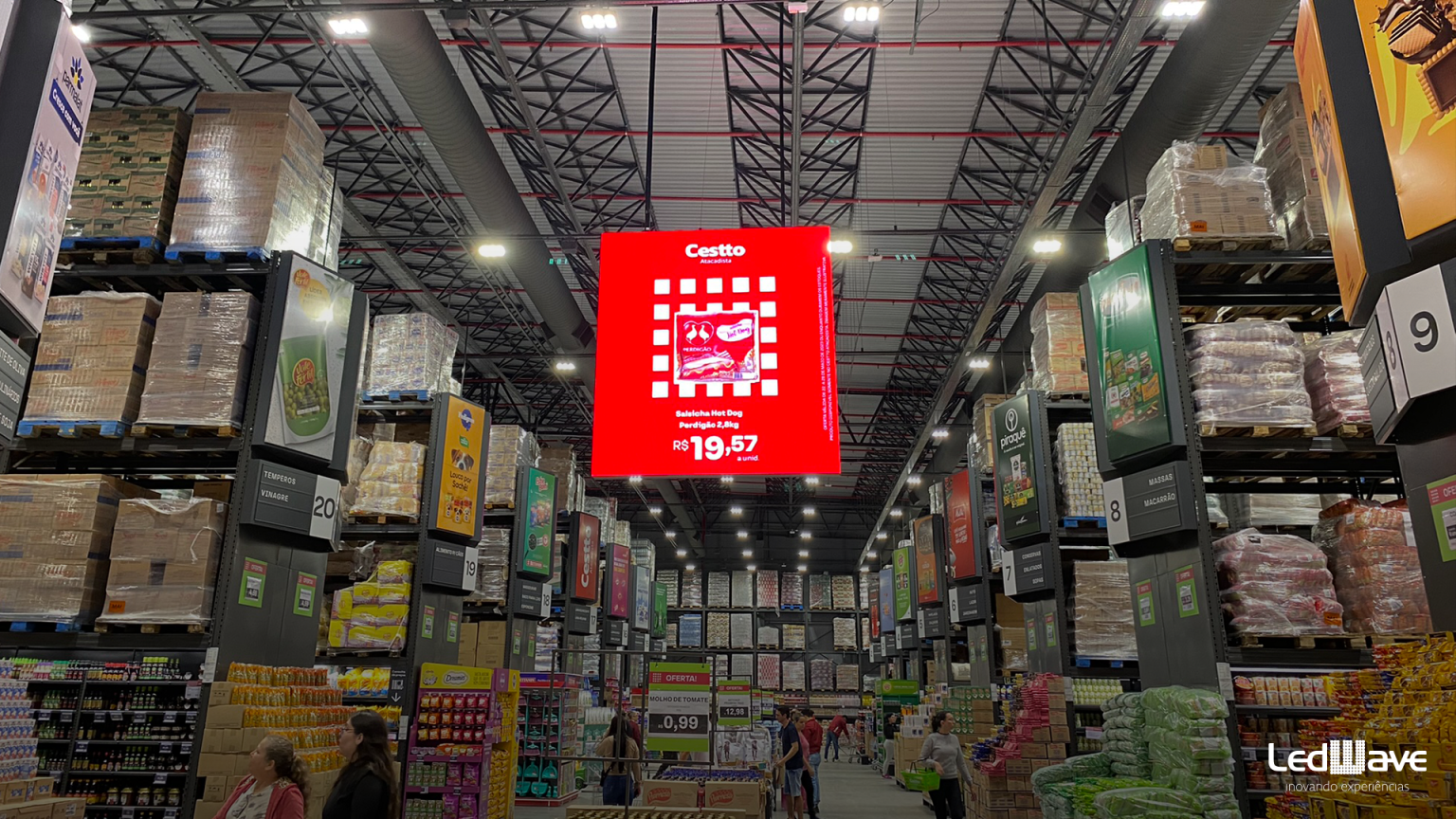 Faturamento com painel de LED - LedWave