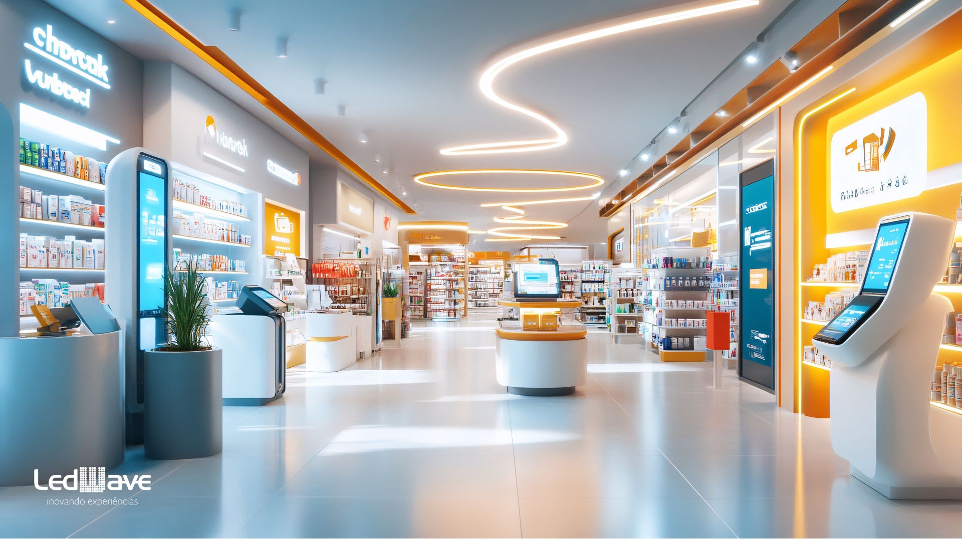 Digital signage para cosméticos - LedWave