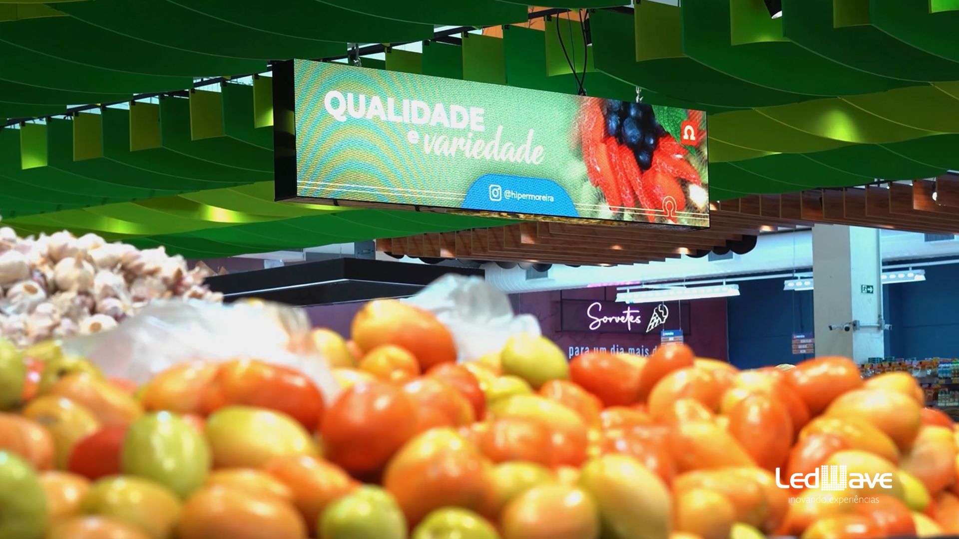 Painéis de LED Hortifrúti