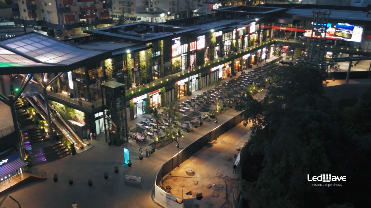 Painéis de LED para shopping - LedWave